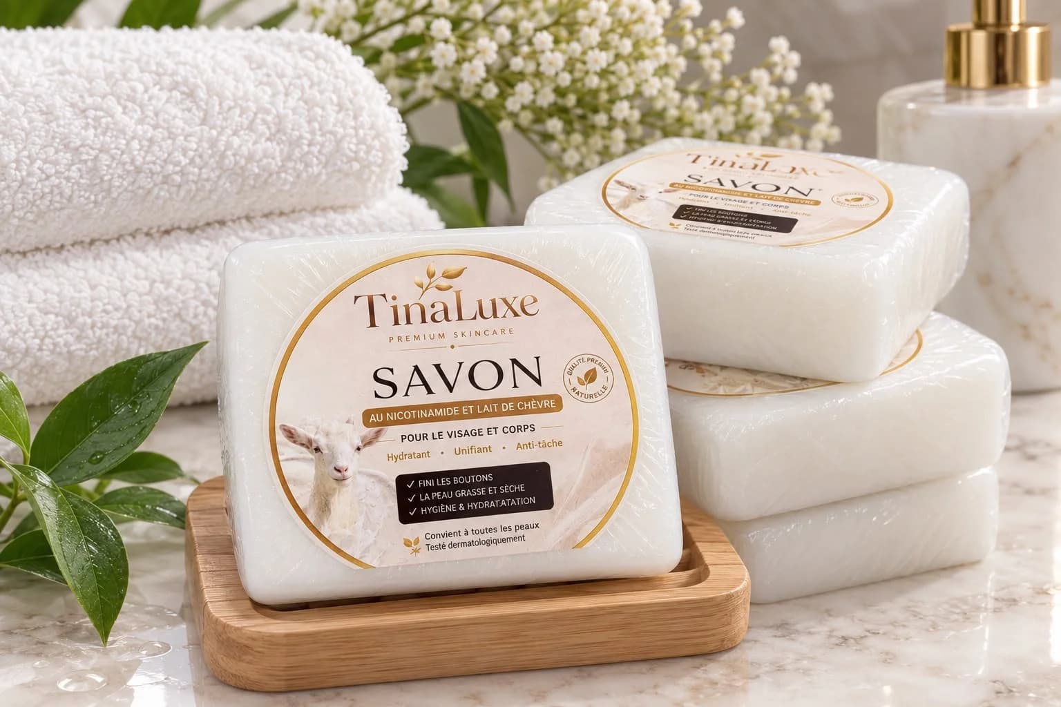 Savon TinaLuxe au Lait de Chèvre