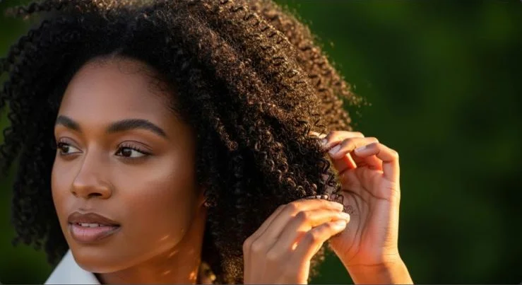 Soin cheveux naturels bouclés et afros au beurre de karité brut TinaLuxe — nourrit, définit et protège
